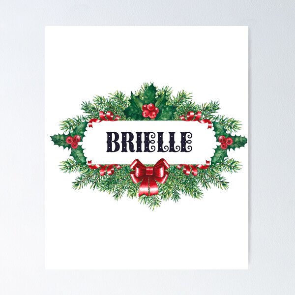 Item preview, Brielle Funny & Cool Personalized Christmas Name – Custom Holiday Gift for Girls and Women designed and sold by Oussinc.