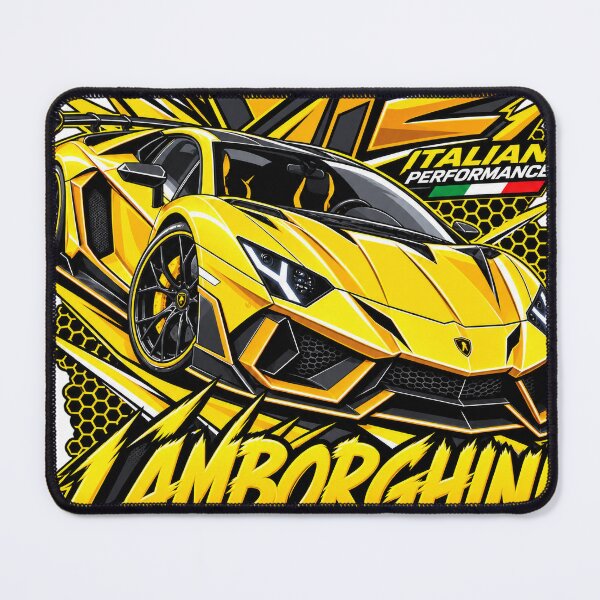 Item preview, Yellow V12 Supercar – Italian Racing Graphic Art designed and sold by emolinasv2023.
