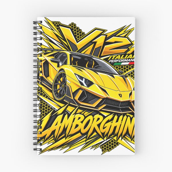 Item preview, Yellow V12 Supercar – Italian Racing Graphic Art designed and sold by emolinasv2023.