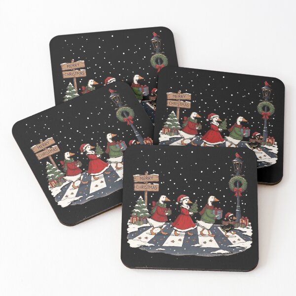 Item preview, Christmas Geese Abbey Road Crossing designed and sold by dudelinart.