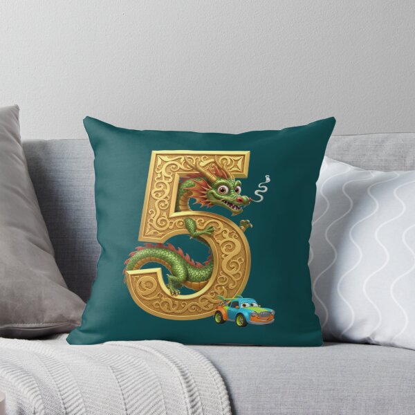 Item preview, Funny Dragon Racer Golden Fifth Brithday designed and sold by Mattigiov.