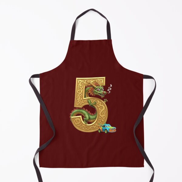 Item preview, Funny Dragon Racer Golden Fifth Brithday designed and sold by Mattigiov.