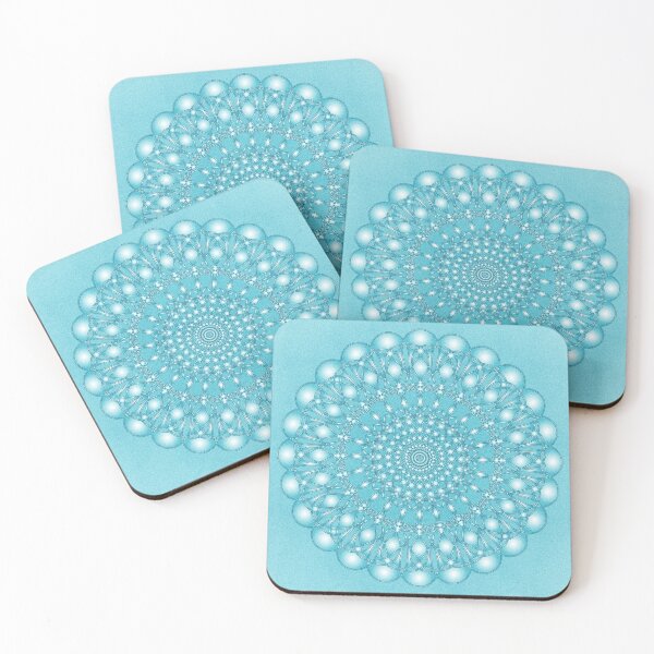 Item preview, Turquoise Geometric Mandala 1 designed and sold by Elsy's Art.