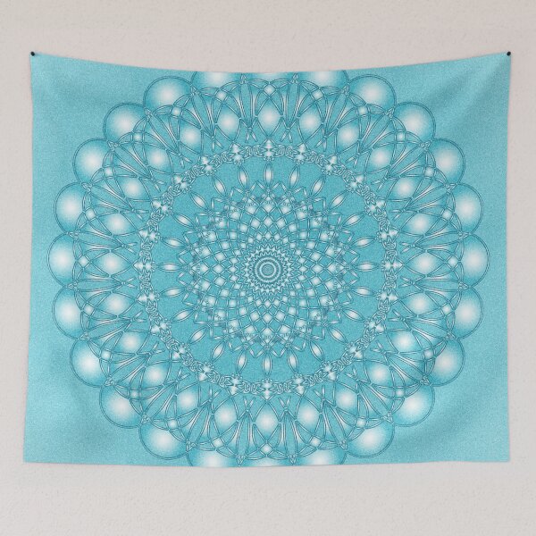 Item preview, Turquoise Geometric Mandala 1 designed and sold by Elsy's Art.
