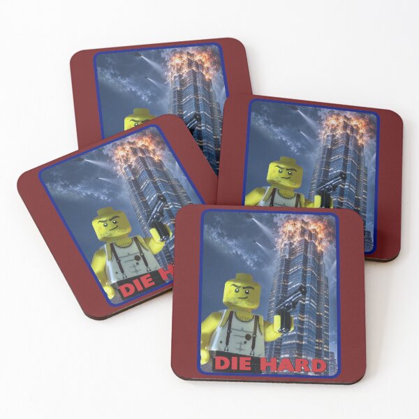 Item preview, Die Hard Bruce Willis Brick Movie Parody Large Design designed and sold by barefootmk.