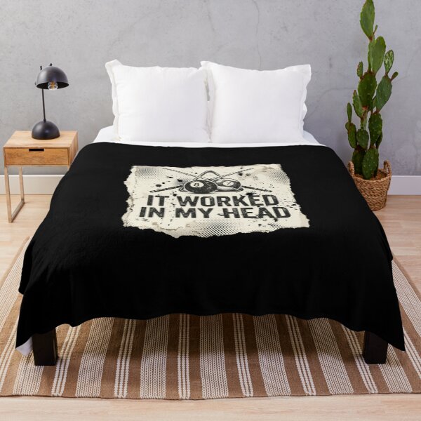Item preview, It Worked In My Head Funny Pool Player Billiards Lover  designed and sold by PopStars1993.