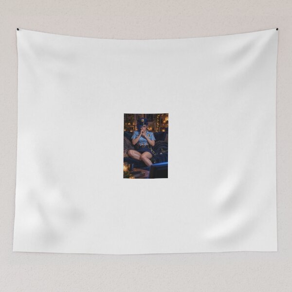 Item preview, Cipher Thorne in Blue Uniform Sitting on Sofa designed and sold by CathryneDelamort.