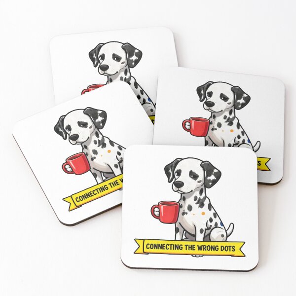 Item preview, Connecting The Wrong Dots - Funny ADHD Dalmatian Meme designed and sold by Arc2020.