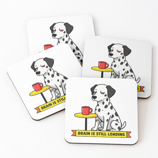 Item preview, Brain Is Still Loading - Funny ADHD Dalmatian Meme designed and sold by Arc2020.