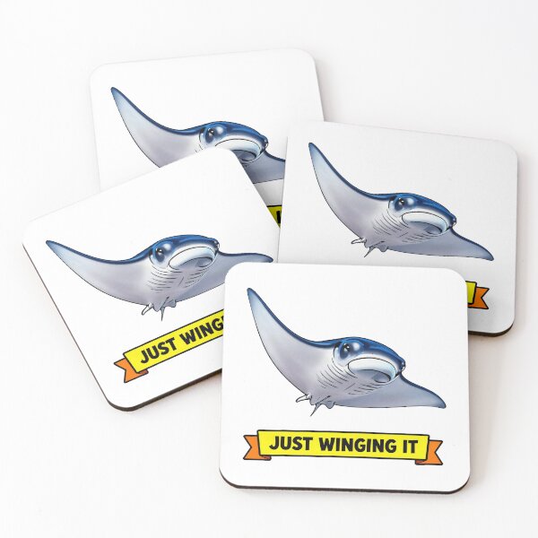 Item preview, Just Winging It - Funny ADHD Chaos Manta Ray Meme designed and sold by Arc2020.