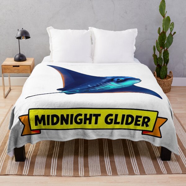Item preview, Midnight Glider - Neon Ocean Manta Ray Aesthetic designed and sold by Arc2020.