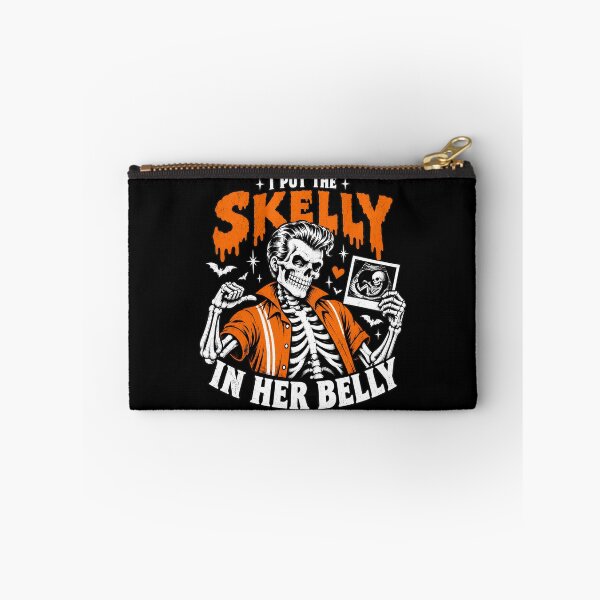 Item preview, Skeleton Pregnancy Humor "Skelly In Her Belly" Halloween designed and sold by SoyLamderma.