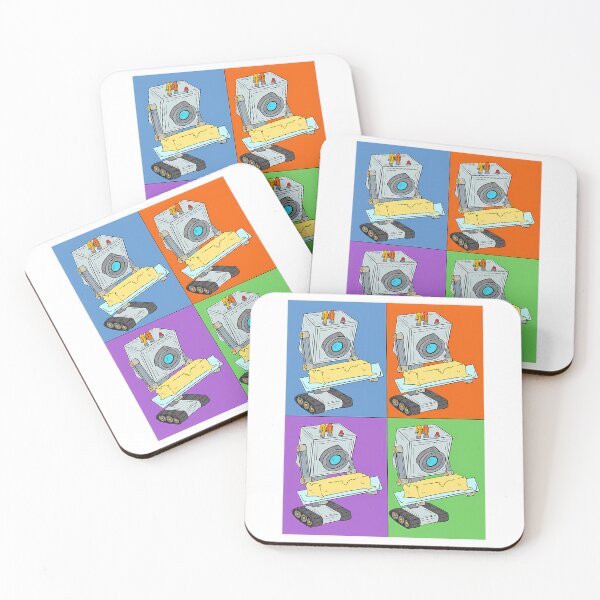 Item preview, Butter Robot In Color Squares With Yellow Background designed and sold by mcnally-lzola.