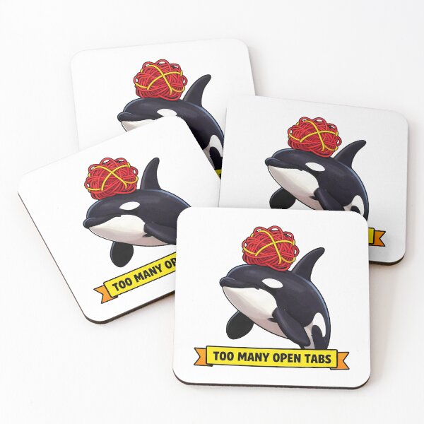 Item preview, Too Many Open Tabs - Funny ADHD Orca Meme designed and sold by Arc2020.