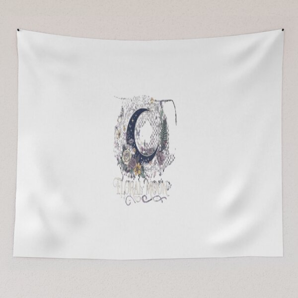 Item preview, Floral Moon Crescent Moon Botanical Celestial Aesthetic designed and sold by EssentialsWear.