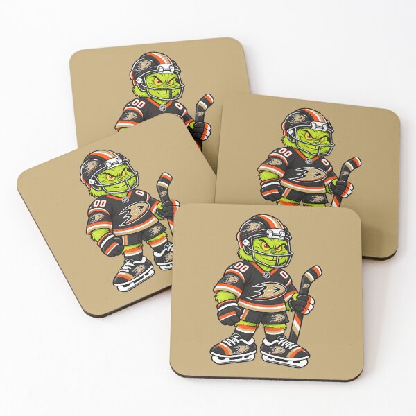 Item preview, Anaheim Ducks Team Funny Grinch Ice Hockey Player designed and sold by Noelle Gordon.