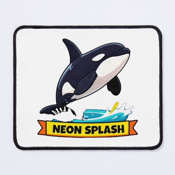Item preview, Neon Splash - Vibrant Ocean Orca Aesthetic designed and sold by Arc2020.