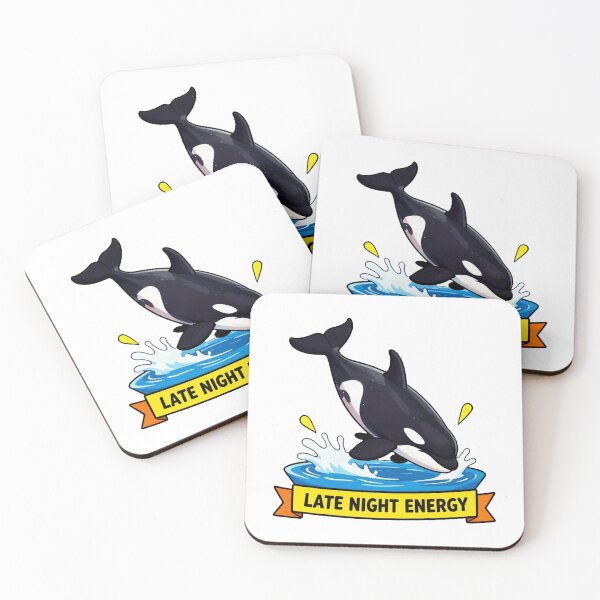 Item preview, Late Night Energy - Funny ADHD Chaos Orca Meme designed and sold by Arc2020.