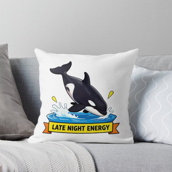 Item preview, Late Night Energy - Funny ADHD Chaos Orca Meme designed and sold by Arc2020.