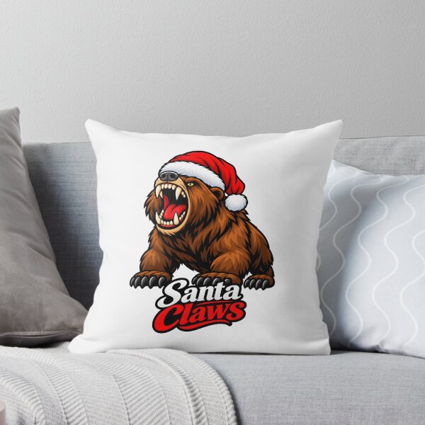 Item preview, Santa Claws Grizzly Bear Fierce Christmas Hat designed and sold by ROARSOME DESiGNS.