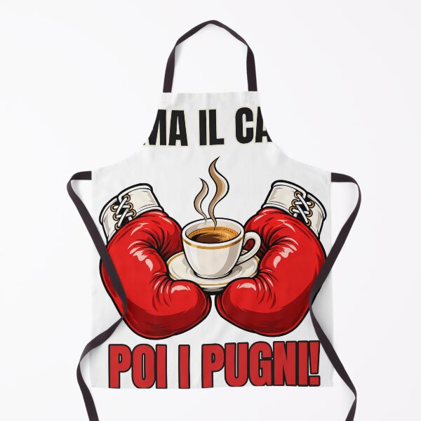 Item preview, Coffee First Then Punches – Funny Kickboxing Boxing Gym Italian Quote designed and sold by marwanerrady.