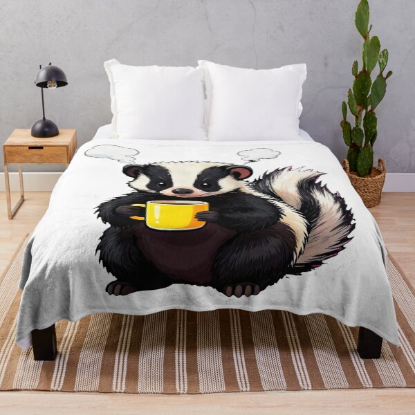 Item preview, Blowing Off Steam - Funny Burnout Coffee Skunk Meme designed and sold by Arc2020.