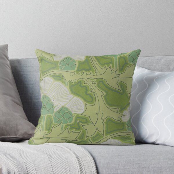 Item preview, Sage Thistles with Pale Fan Flowers designed and sold by AuraMuse Studio.