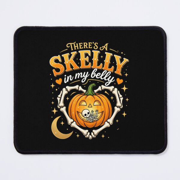 Item preview, There's A Skelly in My Belly Halloween Pumpkin Design designed and sold by SoyLamderma.