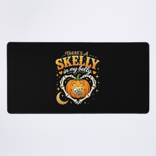 Item preview, There's A Skelly in My Belly Halloween Pumpkin Design designed and sold by SoyLamderma.