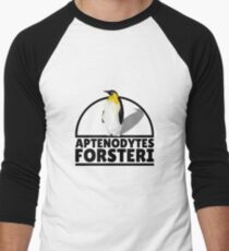 Low Poly Penguin - Aptenodytes forsteri Men's Baseball ¾ T-Shirt