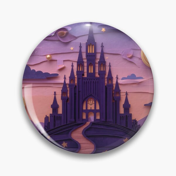 Item preview, Enchanted Purple Castle Under Starry Twilight designed and sold by GrinGalore.