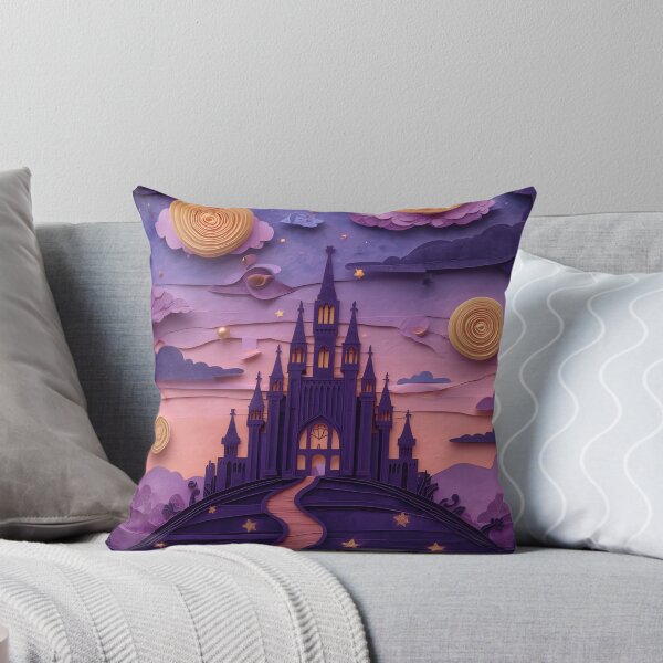 Item preview, Enchanted Purple Castle Under Starry Twilight designed and sold by GrinGalore.