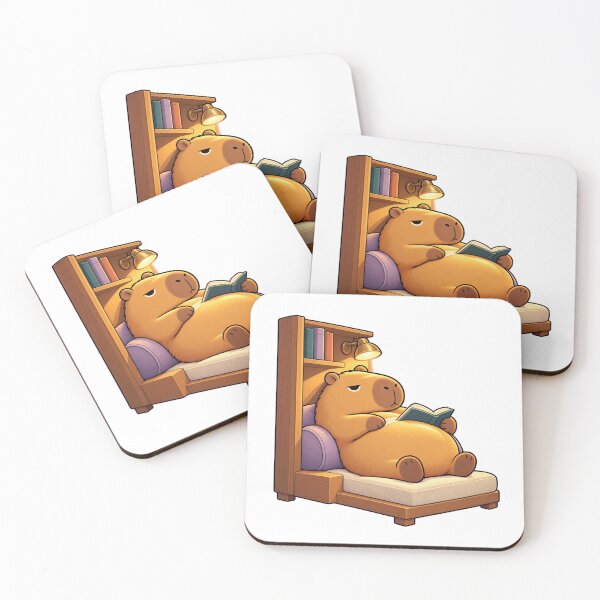 Item preview, Cozy Reading Capybara – Introvert Book Lover designed and sold by LazyPaw Design.