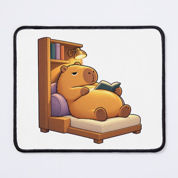 Item preview, Cozy Reading Capybara – Introvert Book Lover designed and sold by LazyPaw Design.