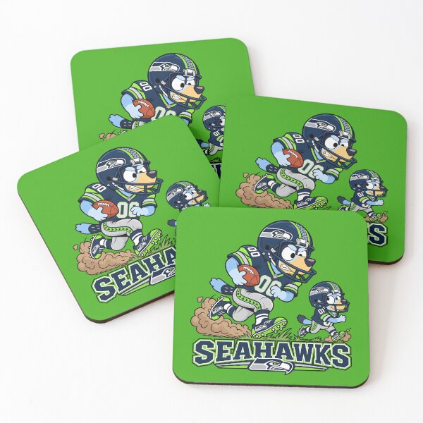 Item preview, Seattle Seahawks Team Funny Blueys and Dad Football Players designed and sold by Justice Geovanni.