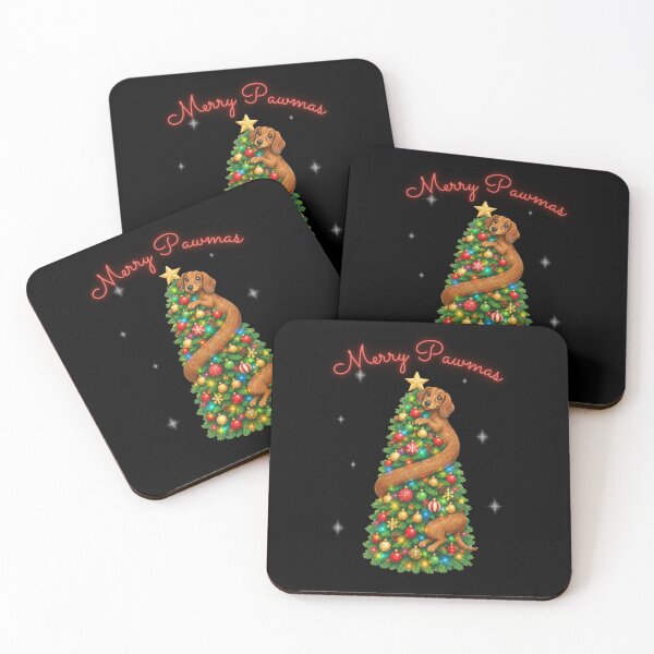 Item preview, Merry Pawmas - Holiday Dachshund  designed and sold by oso-de-color.