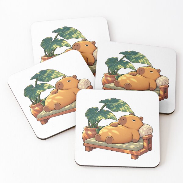 Item preview, Lazy Capybara Doing Nothing – Relaxing Day designed and sold by LazyPaw Design.
