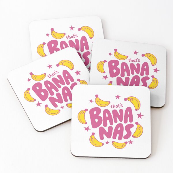 Item preview, That's Bananas Retro Cute Fruit Slang Typography designed and sold by AnAzArt.