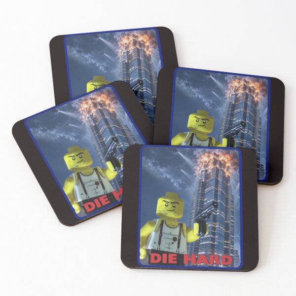 Item preview, Die Hard Bruce Willis Brick Movie Parody Small Design designed and sold by barefootmk.