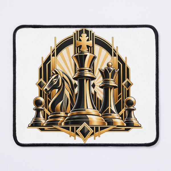 Item preview, Chess motif - Elegant chess pieces designed and sold by smellypumpy.