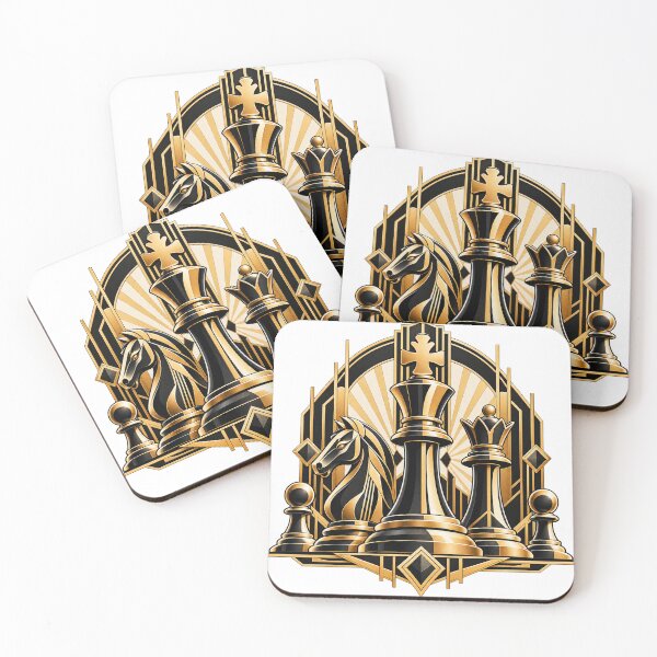 Item preview, Chess motif - Elegant chess pieces designed and sold by smellypumpy.