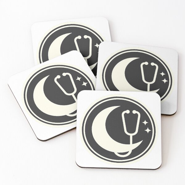 Item preview, Night Shift Nurse Crescent Moon Stethoscope Seal designed and sold by CosyCush.