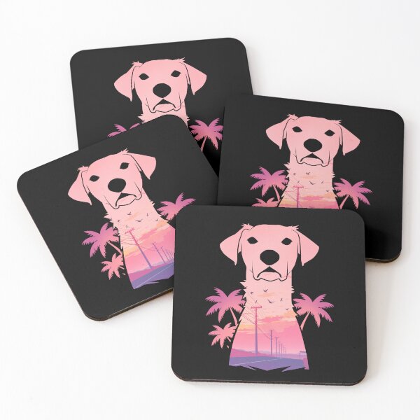 Item preview, Dog Tropical Palm Tree Sunset designed and sold by mustbewhy.