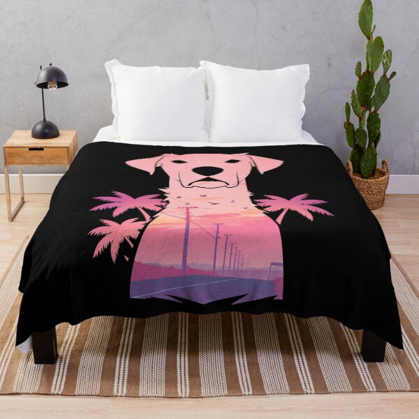 Item preview, Dog Tropical Palm Tree Sunset designed and sold by mustbewhy.