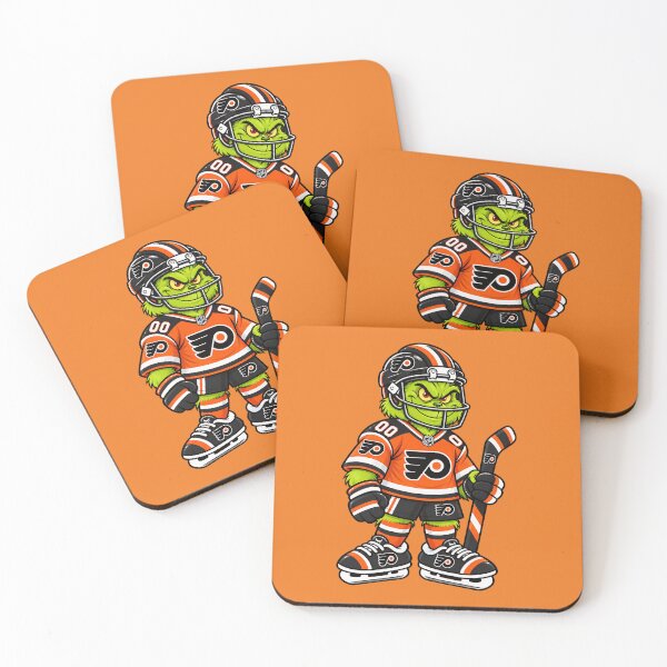 Item preview, Philadelphia Flyers Team Funny Grinch Ice Hockey Player designed and sold by Noelle Gordon.