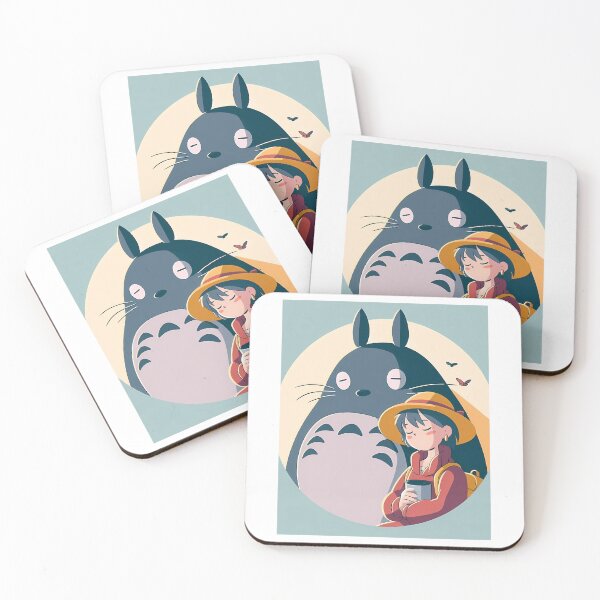 Item preview, Studio Ghibli Totoro  Girl Illustration  Peaceful Anime Companionship Art designed and sold by felton-jacelyn.