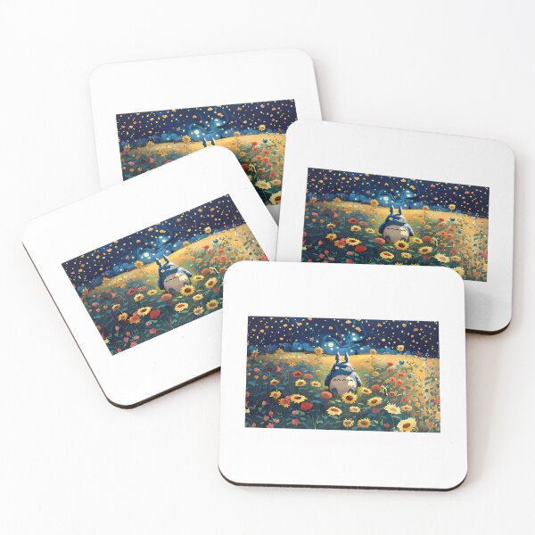 Item preview, Totoro In A Sunflower Field With Starry Night Background designed and sold by felton-jacelyn.