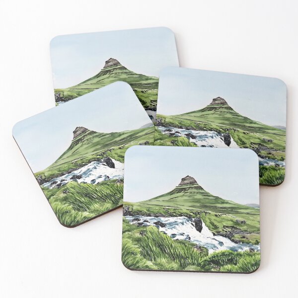 Item preview, Kirkjufell Iceland Wall Art – Scandinavian Landscape Painting designed and sold by POSTERIOCREW.