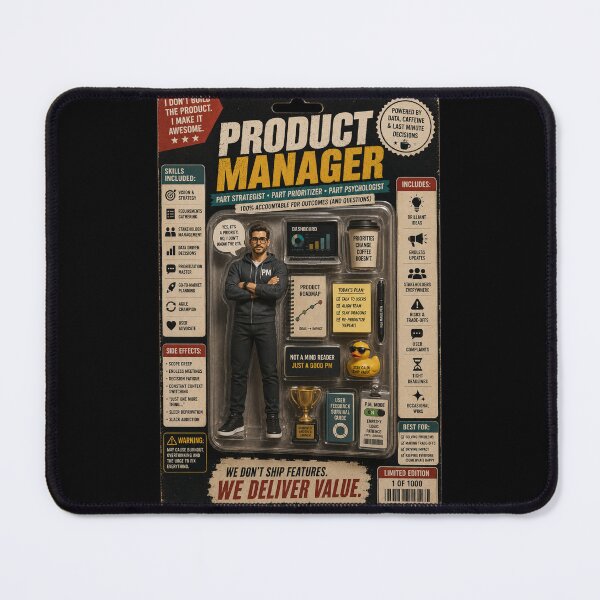 Item preview, Product Manager – Funny Product Management Action Figure designed and sold by Eng-Art.