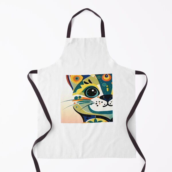 Item preview, Fun Abstract Cat with Big Eye designed and sold by MOTI99.